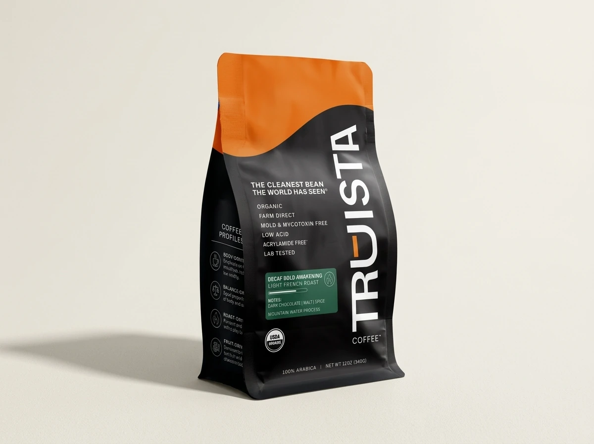 Truista Decaf Bold Awakening Acrylamide Free Coffee