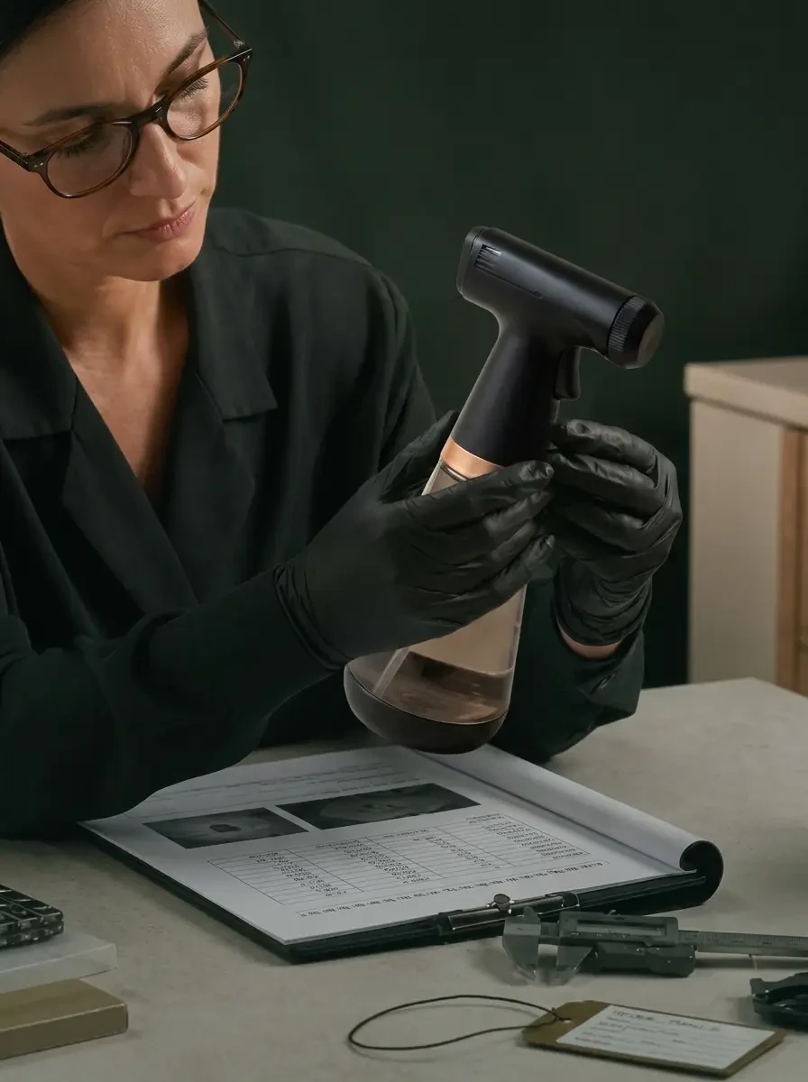 Product specialist inspecting the UltraLux Clean system